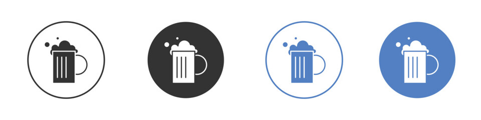 Beer icon. Vector illustration, flat design.