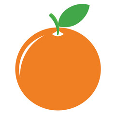 silhouette orange on white background