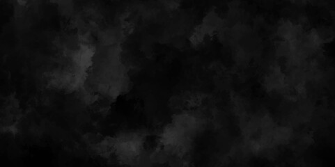 Abstract smoke on black background texture. dark grunge concrete wall texture. dark black and gray smooth smoke, fog abstract steam background with clouds backdrop design. dark paper texture.