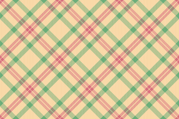 Elegant pastel plaid pattern in pink, green, and beige.  Perfect for textile design, fashion, stationery, or website backgrounds.  The subtle color palette evokes a feeling of calm and sophistication.