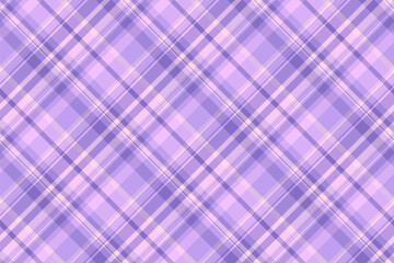 Gentle diagonal plaid pattern in soothing purple hues. Ideal for backgrounds, textiles, and designs needing a calm, aesthetic touch. Versatile and charming.
