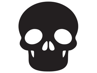 FUNNY HUMAN SKULL SILHOUETTE
