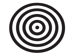 Target icon with clean minimalist vector design