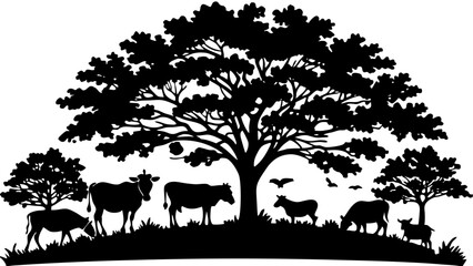 Serene Nature Silhouettes at Sunset
Peaceful Landscapes Framed in Still Beauty