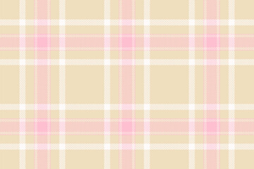 Delicate pastel pink and beige plaid pattern.  Perfect for textile design, wallpaper, branding, or feminine product packaging.