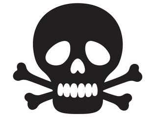 FUNNY HUMAN SKULL SILHOUETTE