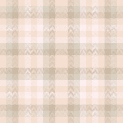 Beige plaid pattern. Classic design, ideal for textile backgrounds, wrapping paper, or soft design elements. Subtle, versatile, and elegant texture.