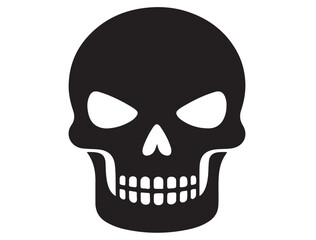 FUNNY HUMAN SKULL SILHOUETTE