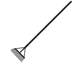 GARDEN RAKE SILHOUETTE