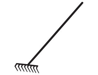 GARDEN RAKE SILHOUETTE