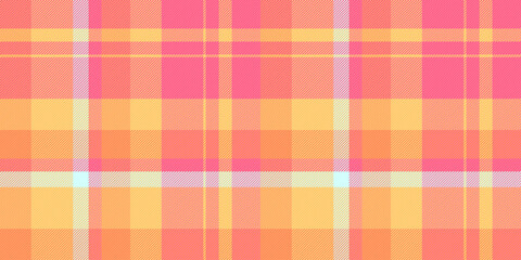 Vibrant pastel plaid pattern in peach and yellow tones.  Perfect for textile designs, website backgrounds, or adding a cheerful, summery feel to your projects.