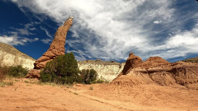 Utah 0593 Kodachrome Basin monolithic stone spires sandstone spires and columns called sand pipes or clastic dikes