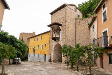 Exploring the historic streets of Brihuega, a charming town in Guadalajara, Castilla-La Mancha, Spain, showcasing its rich architecture