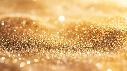 Luxurious Golden Textures and Glittering Spheres - Shimmering Metallic Background Collection