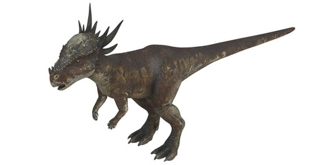 Pachycephalosaurus dinosaur roaming in a prehistoric era