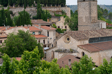 Exploring the charming streets and historic architecture of Brihuega in Guadalajara, Castilla-La...
