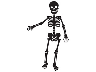 HUMAN SKELETON SILHOUETTE