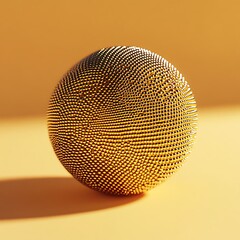 Luxurious Golden Textures and Glittering Spheres - Shimmering Metallic Background Collection