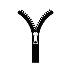 Illustration of a black lightning bolt on a transparent background, graphic design concept