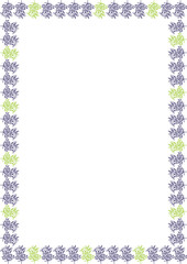 Frame template with spring plant decoration. Colorful branches element. Baby shower design