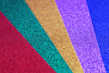 Background with flats of different colors with brightness