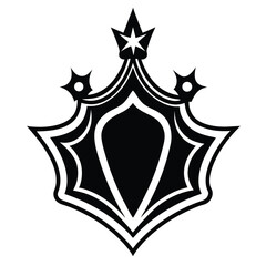 Obraz premium silhouette Royal and Elegant Logo on white background