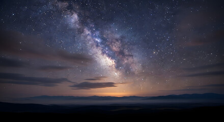 Naklejka premium night sky with stars