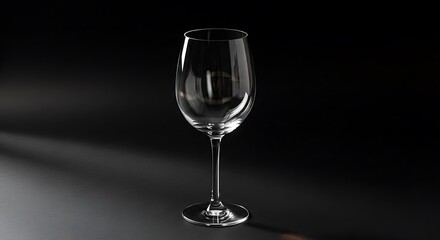 Elegance in Simplicity A Clear Wine Glass Still Life, Captured with Clarity and Grace for your artistic expression. 