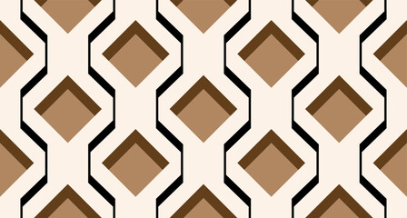 Seamless abstract geometric pattern. Vector Illustration.