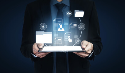 Document management system for secure file storage, organized access, and efficient digital...