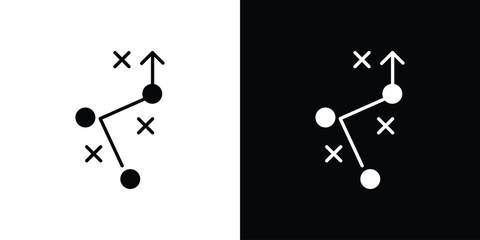 Tactical icon, Vector graphics in filled style