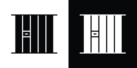 Prison icon, Vector graphics in filled style