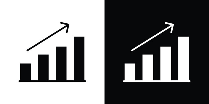 Marketing strategy icon, Vector graphics in filled style