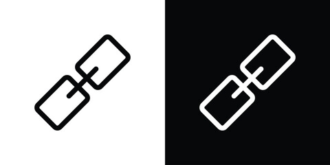 Link icon, Vector graphics in filled style