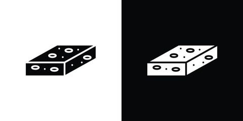 Halva icon, Vector graphics in filled style