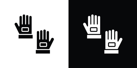 Fototapeta premium Fitness Gloves icon, Vector graphics in filled style