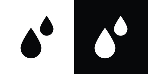 Fototapeta premium Drop icon, Vector graphics in filled style