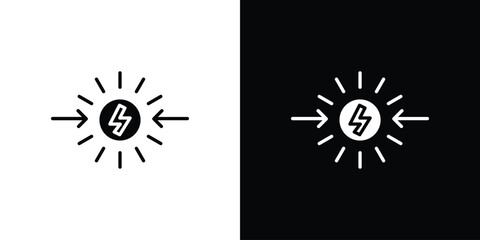 Conflict icon, Vector graphics in filled style