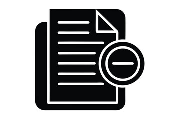 document review vector icon