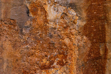 abstract background with rusty concrete texture in grunge style. rough rusty stone texture