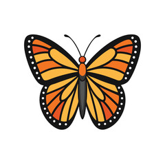 butterfly on white background, minimalist, clean