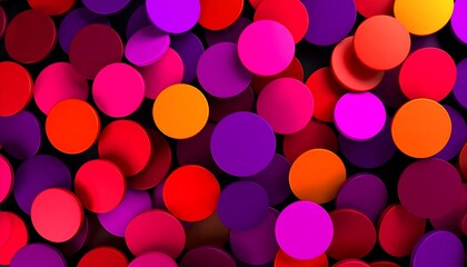 Colorful circle pattern on dark background