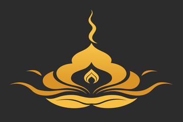 vector illustration of a fire