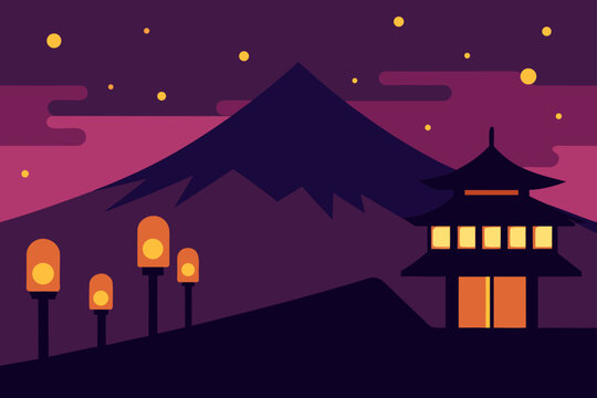  night aroumd landscape