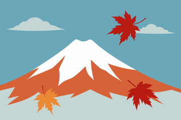 vector illustration of autumn landscape