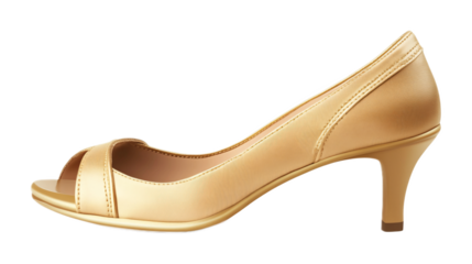 Peep-toe Shoes for Fashion and Elegant Footwear - Isolated on White Background