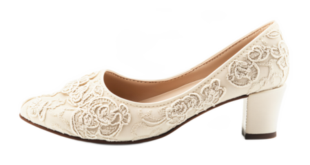 Peep-toe Shoes for Fashion and Elegant Footwear - Isolated on White Background