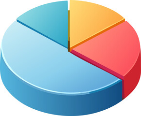 Obraz premium 3d pie chart