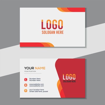Corporate Business Card Design &ndash; Minimal and Clean Layout.