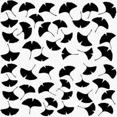 Ginkgo Leaves Pattern A Natural Silhouette Design for Backgrounds and Creative Projects